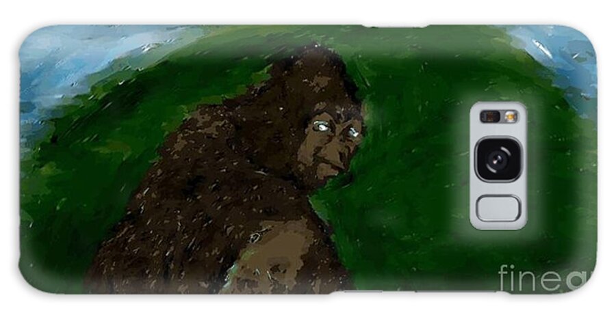 Abstract Galaxy S8 Case featuring the digital art Bigfoot by Chris Dippel