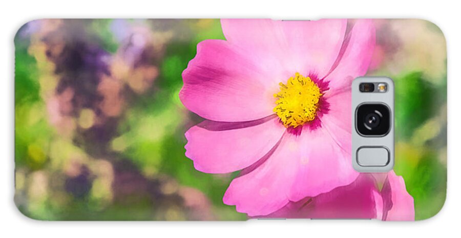 Cosmos Galaxy Case featuring the photograph Bright Pink Cosmos by Eleanor Abramson