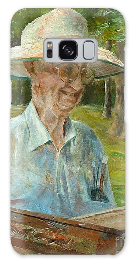 Bill Hines Galaxy S8 Case featuring the painting Bill Hines The Legend by Claire Gagnon