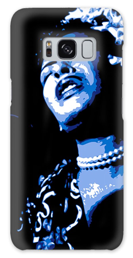 Billie Holiday Galaxy Case featuring the digital art Billie Holiday by DB Artist