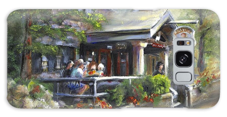 Bills Tavern Galaxy Case featuring the painting Bill's Tavern by Sharon Furze