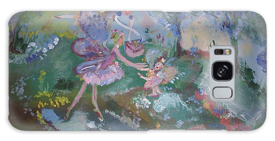 Birthday Galaxy Case featuring the painting Birthday fairy by Judith Desrosiers