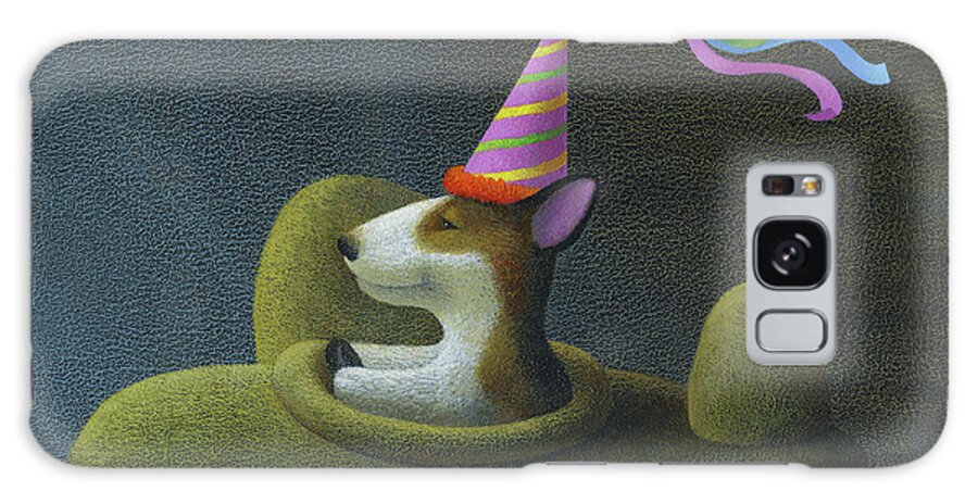 Birthday Galaxy Case featuring the painting Birthday Hat by Chris Miles