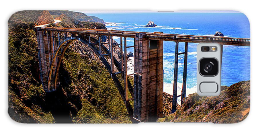 Bixby Bridge Galaxy Case featuring the photograph Bixby Gateway, CA by Dr Janine Williams