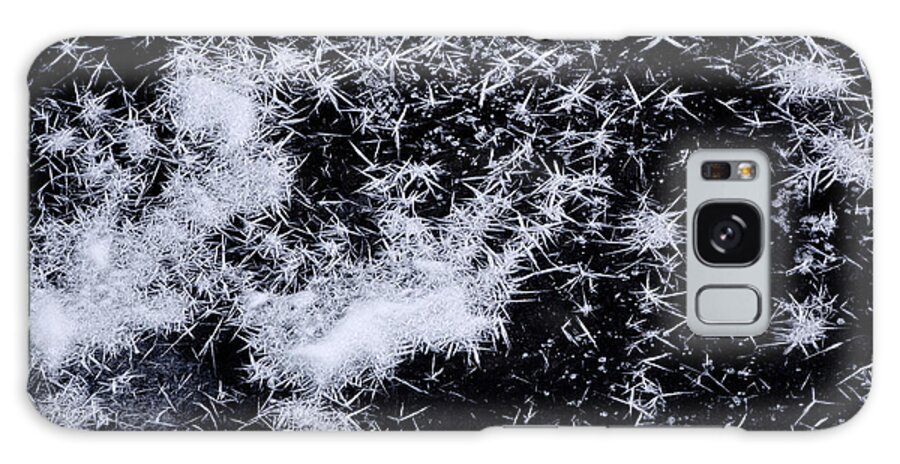Winter Abstract Galaxy Case featuring the photograph Black and White by Irwin Barrett