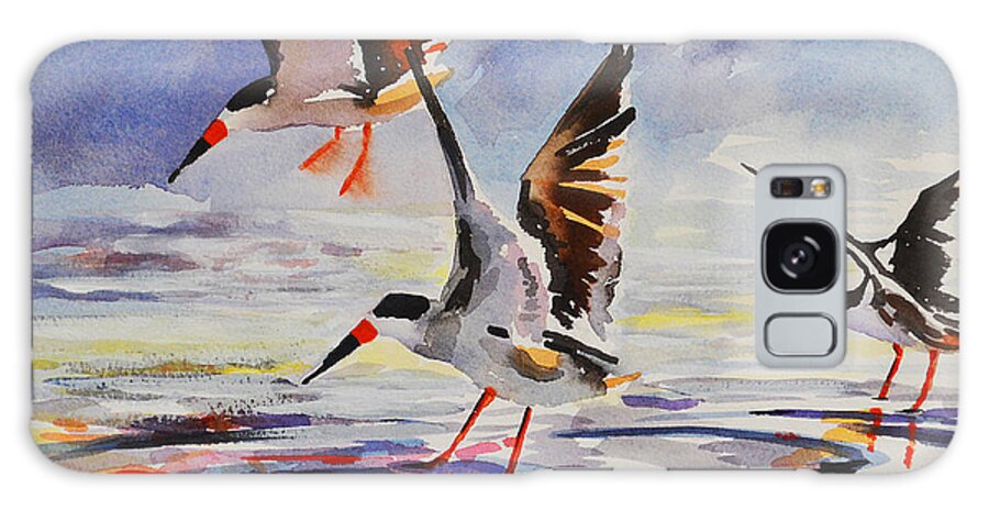 Original Galaxy Case featuring the painting Black Skimmers 2-18-16 by Julianne Felton