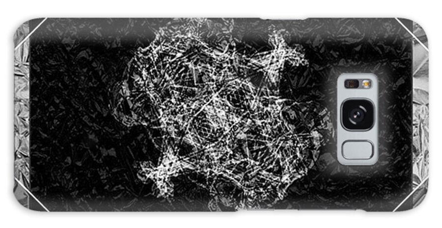 Design Galaxy Case featuring the photograph #blackandwhite #digital #art #abstract by Sidharth Ezhilan