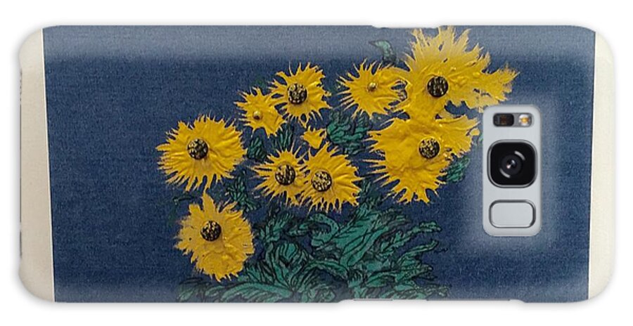 Blackeyed Susans Galaxy Case featuring the painting Blackeyed Susans by Kenlynn Schroeder