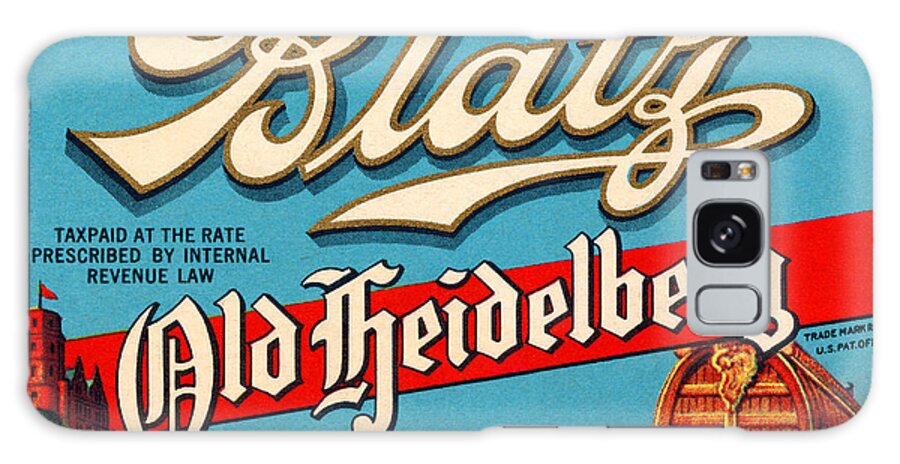 Beer Galaxy S8 Case featuring the painting Blatz Old Heidelberg Vintage Beer Label Restored by Vintage Treasure