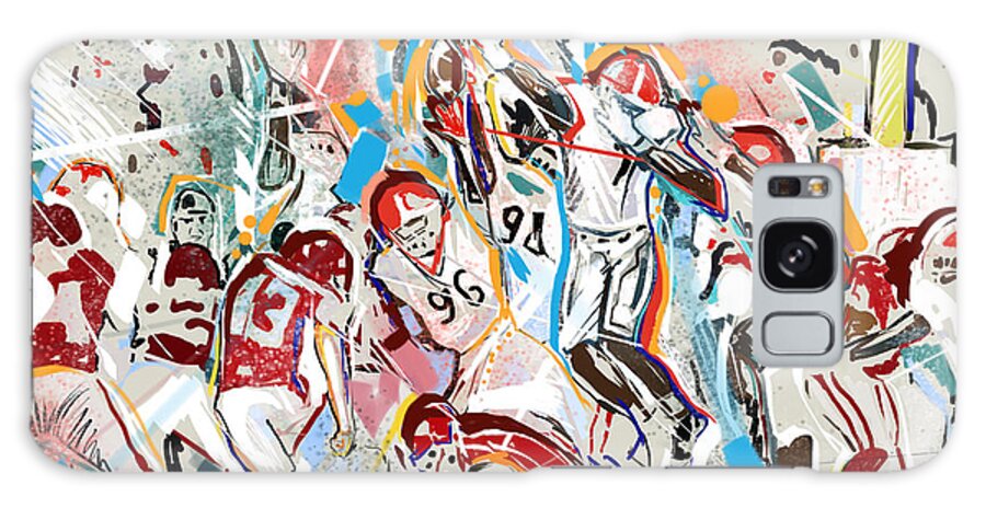 Uga Rosebowl Galaxy Case featuring the painting Blocked by John Gholson