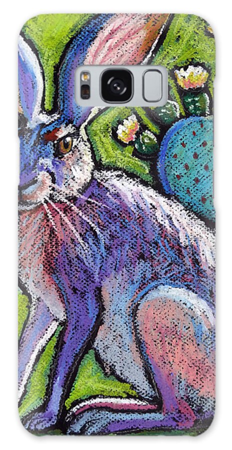 Jackrabbit Galaxy Case featuring the painting Blooming Jackrabbit by Ande Hall