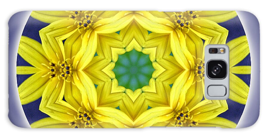 Yellow Galaxy Case featuring the digital art Blossom by Kathy Strauss