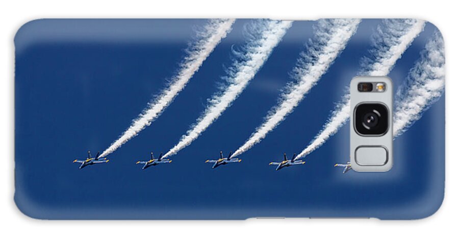 Blue Angels Galaxy Case featuring the photograph Blue Angels Formation by John A Rodriguez
