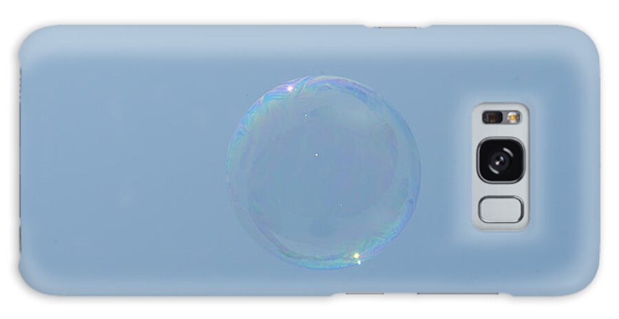 Blue Galaxy Case featuring the photograph Blue bubble by Brian Green
