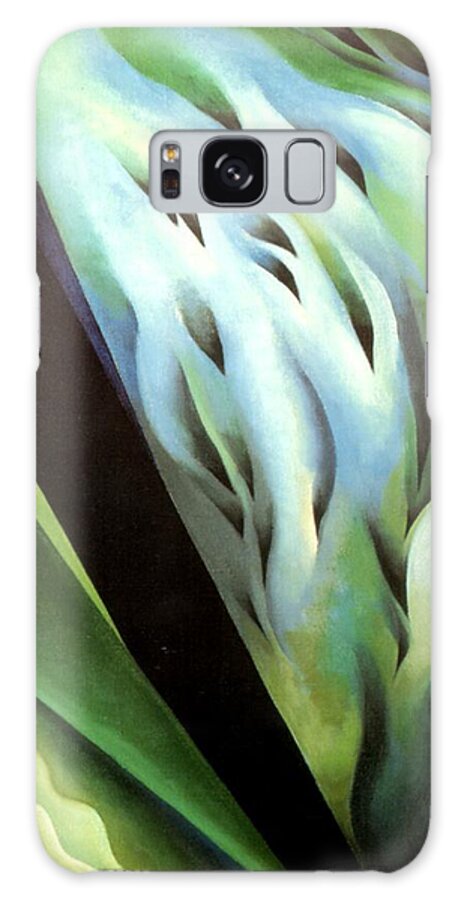 Georgia Galaxy S8 Case featuring the painting Blue Green Music by Georgia OKeefe