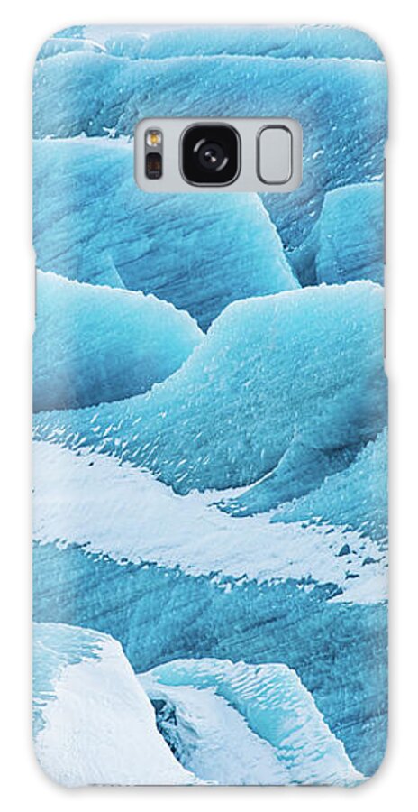 Ice Galaxy Case featuring the photograph Blue ice Svinafellsjokull Glacier Iceland by Matthias Hauser