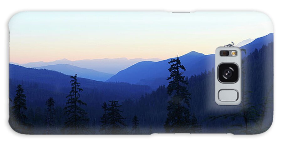 Blue Galaxy Case featuring the photograph Blue Mountain Layers by Rich Collins