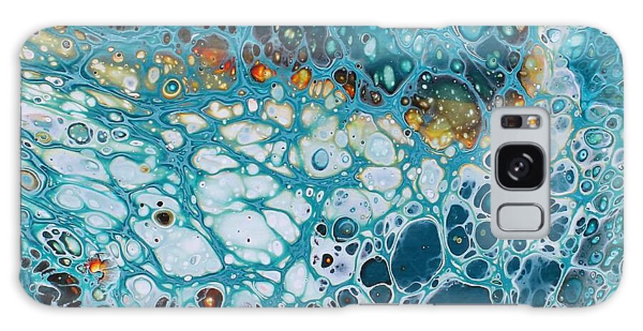 Natural Art Galaxy Case featuring the painting Blue Ocean by Kelly Simpson Hagen