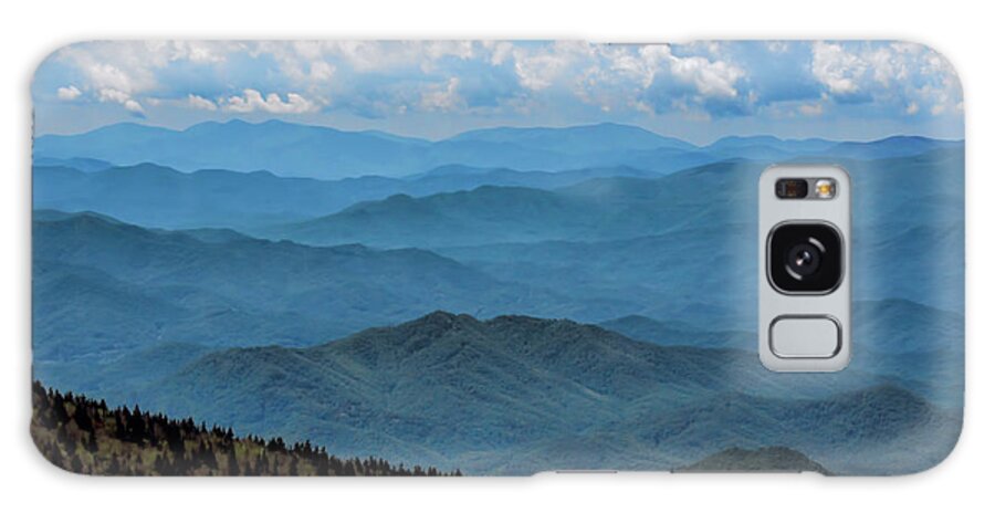 Great Smoky Mountains Galaxy Case featuring the photograph Blue on Blue - Great Smoky Mountains by Nikolyn McDonald