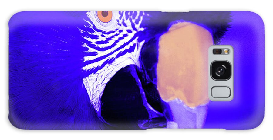 Blue Galaxy Case featuring the photograph Blue Parrot by Rich Collins