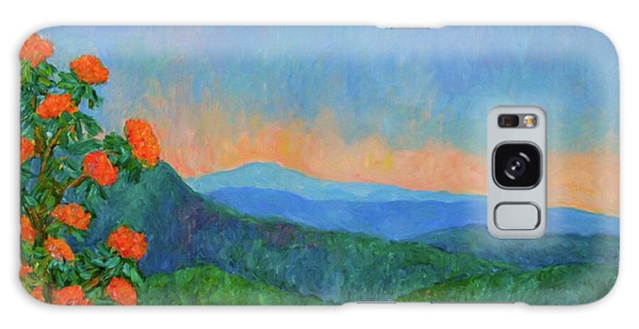 Kendall Kessler Galaxy Case featuring the painting Blue Ridge Morning by Kendall Kessler