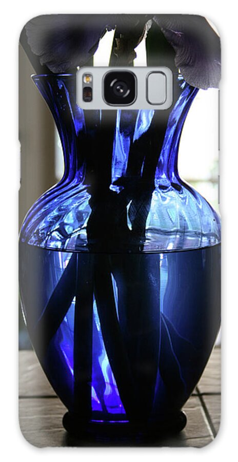 Vase Galaxy Case featuring the photograph Blue vase by Marna Edwards Flavell