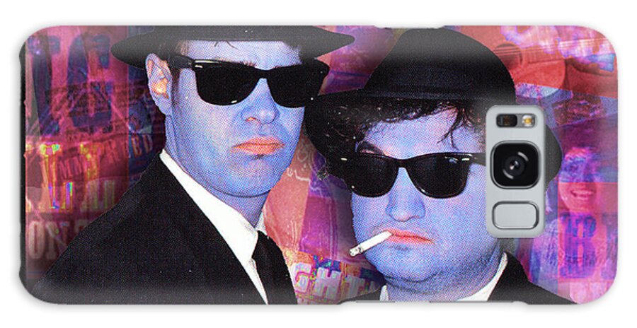 The Blues Brothers Galaxy Case featuring the painting Blues Brothers Red by Tony Rubino