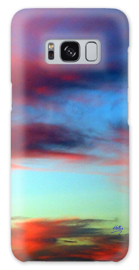 Sky Galaxy S8 Case featuring the photograph Blushed sky by Linda Hollis