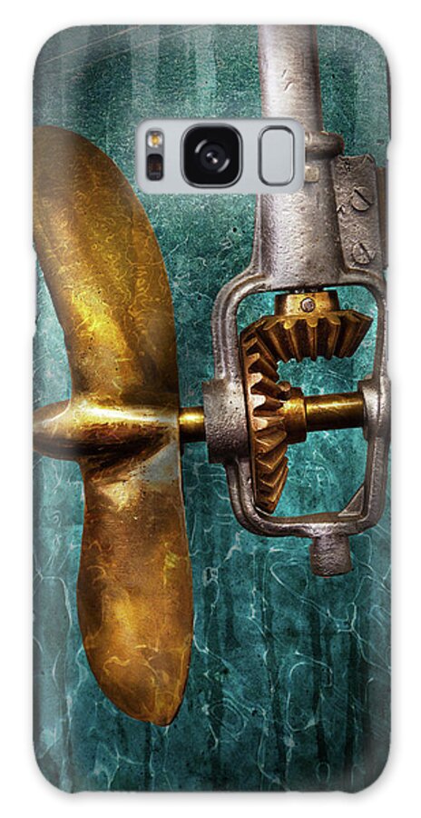 Hdr Galaxy Case featuring the photograph Boat - Propulsion by Mike Savad