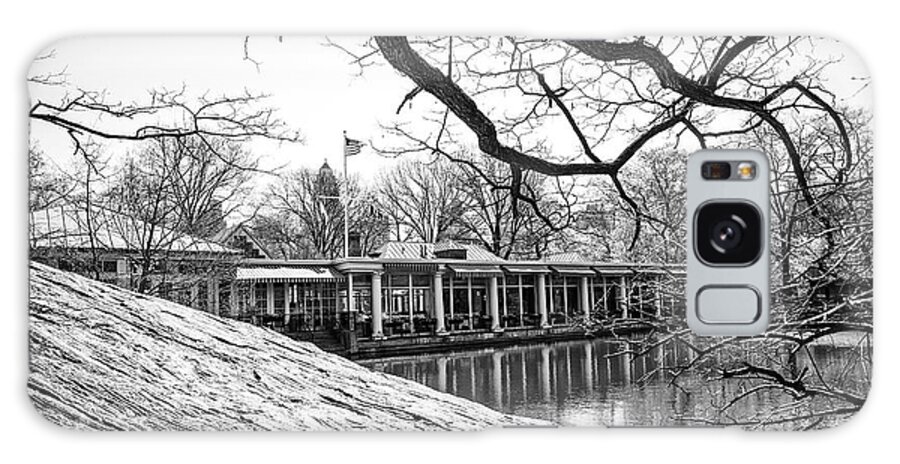 Boathouse Galaxy Case featuring the photograph Boathouse Central Park by Alan Raasch