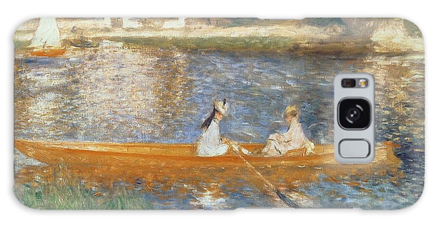 Boating On The Seine Galaxy Case featuring the painting Boating on the Seine by Pierre Auguste Renoir