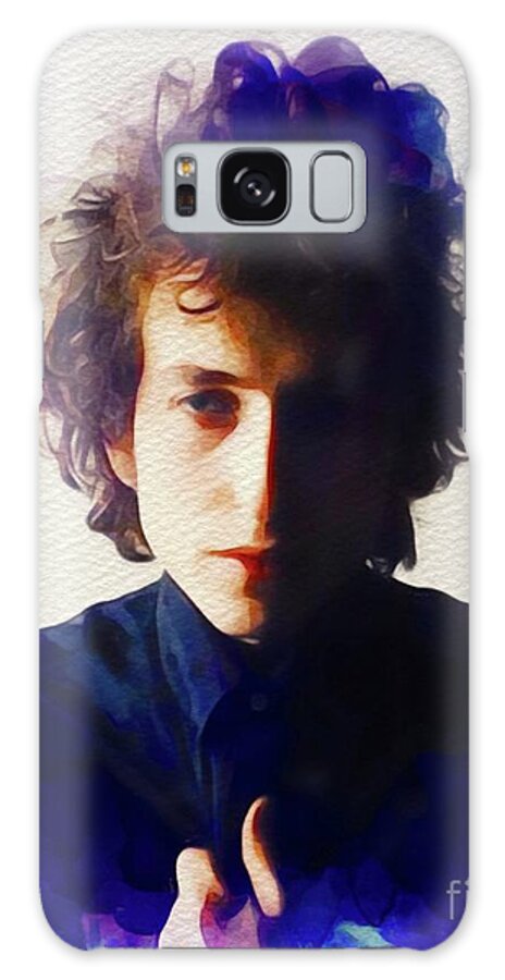 Bob Galaxy Case featuring the painting Bob Dylan, Music Legend by Esoterica Art Agency