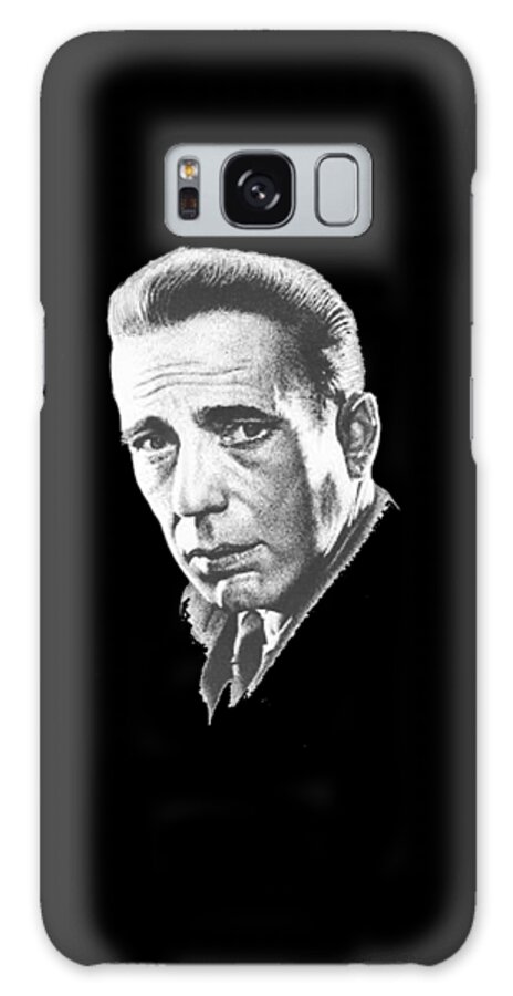 Humphrey Bogart Galaxy Case featuring the painting Bogart T-shirt by Herb Strobino