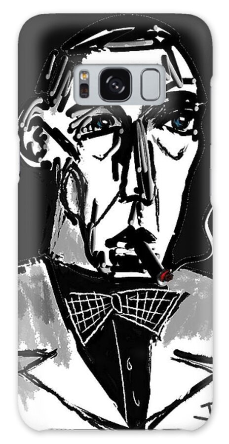 Humphrey Bogart Galaxy Case featuring the painting Bogart by Jim Vance