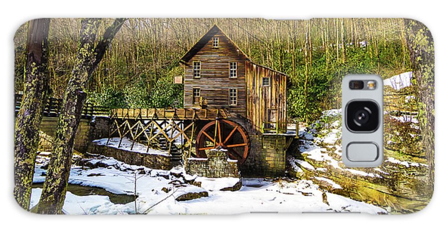 Babcock State Park Galaxy Case featuring the photograph Winter Babcock State Park Gristmill by Norma Brandsberg