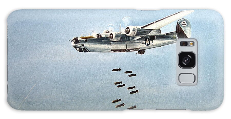 Aviation Galaxy Case featuring the painting Bombs Away by Marc Stewart