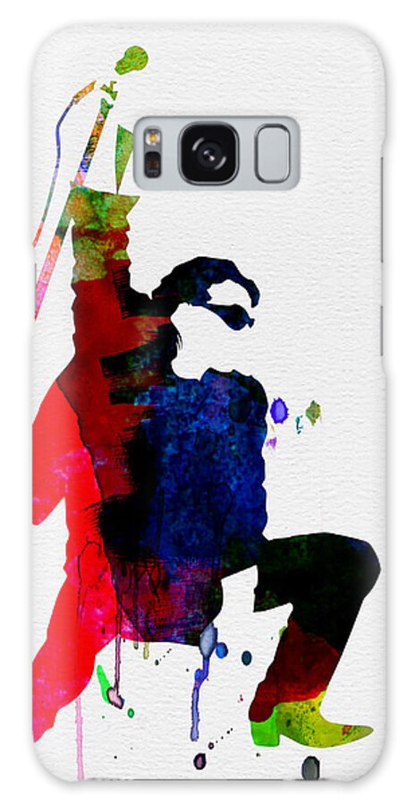Bono Galaxy Case featuring the painting Bono Watercolor by Naxart Studio