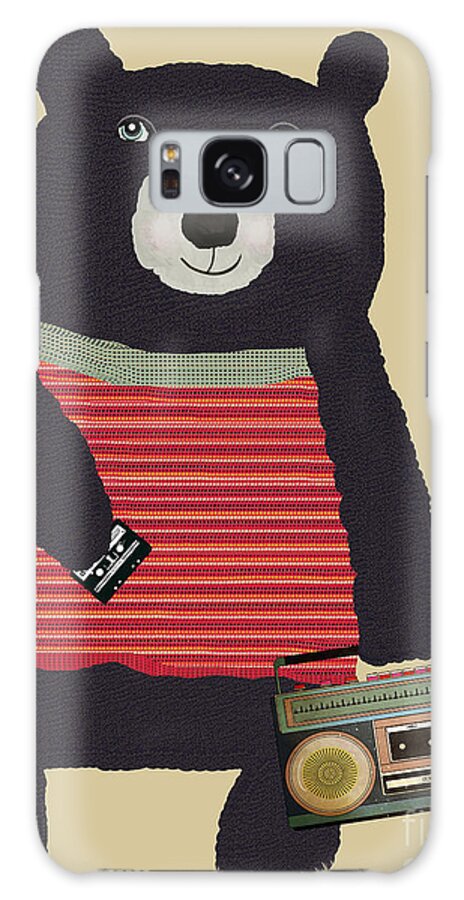 Bears Galaxy Case featuring the painting Boomer Bear by Bri Buckley