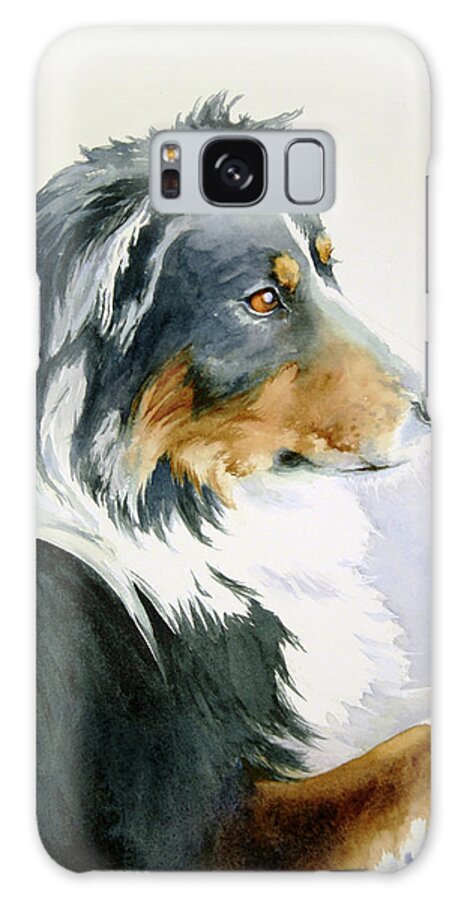 Dog Galaxy Case featuring the painting Boomer by Brenda Beck Fisher