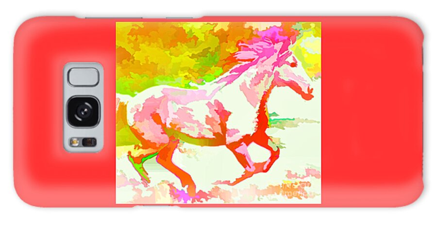 Horse Galaxy Case featuring the photograph Born Free by Joyce Creswell