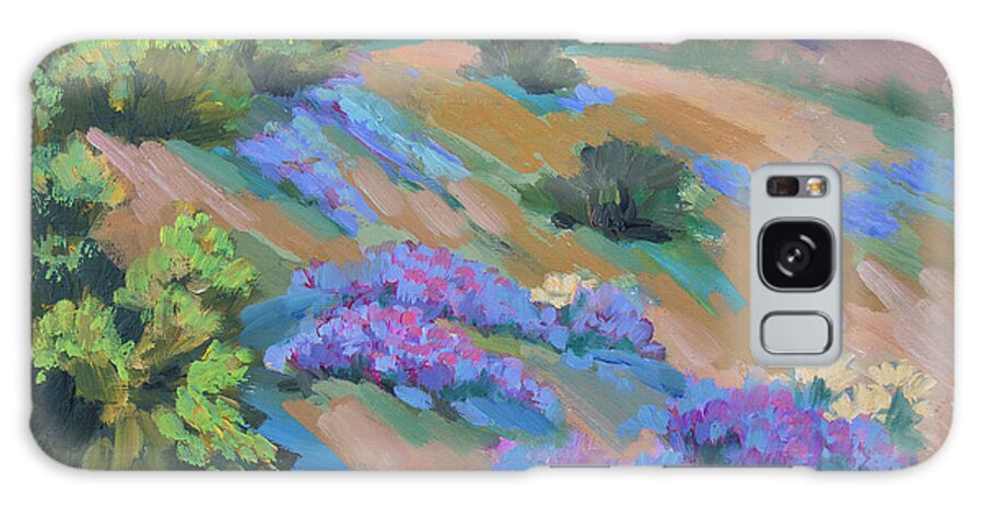 Desert Galaxy Case featuring the painting Borrego Springs Verbena by Diane McClary