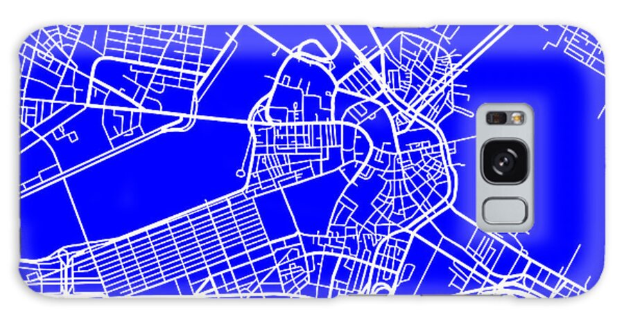 Boston Galaxy Case featuring the photograph Boston Massachusetts City Map Streets Art Print  by Keith Webber Jr