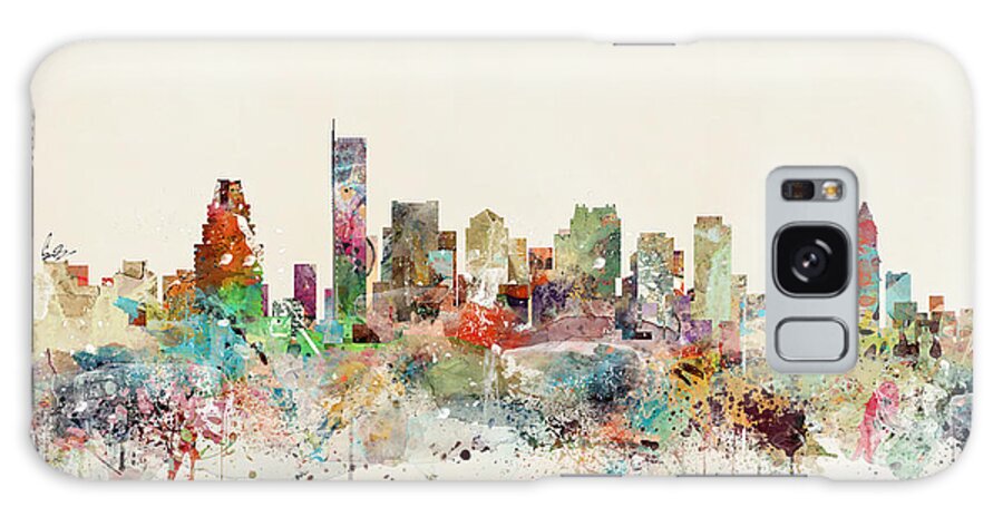 Boston Galaxy Case featuring the painting Boston Skyline by Bri Buckley