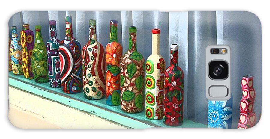 Bottles Galaxy Case featuring the photograph Bottled Up by Debbi Granruth