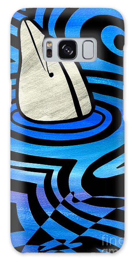 Dolphin Galaxy Case featuring the painting Bottlenose Ocean by Roseanne Jones
