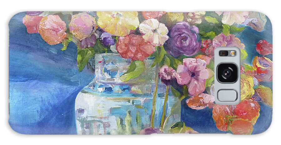 Bouquet Galaxy Case featuring the painting Bouquet by Karen Coggeshall