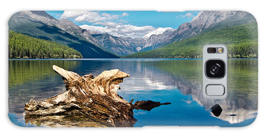 Mountain Galaxy Case featuring the photograph Bowman Lake 1, Glacier Nat'l Park by Jedediah Hohf
