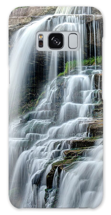 Cuyahoga Valley National Park Galaxy Case featuring the photograph Brandywine Falls Cascade by Matt Hammerstein