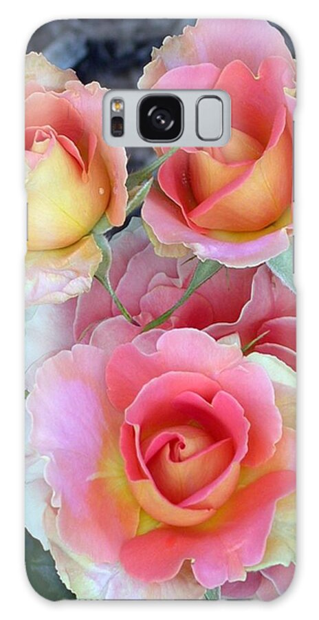 Brass Band Roses Galaxy S8 Case featuring the photograph Brass Band Roses by Living Color Photography Lorraine Lynch