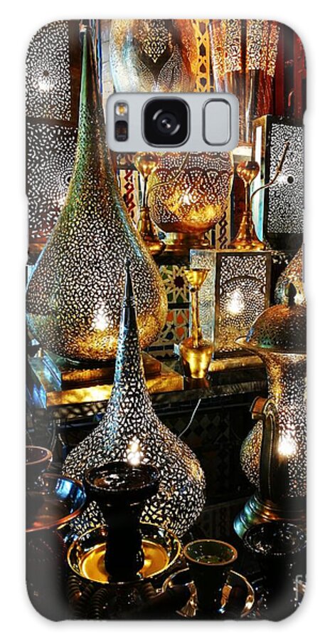 Arts And Crafts. Brass Lanterns Galaxy Case featuring the photograph Brass lanterns by Jarek Filipowicz